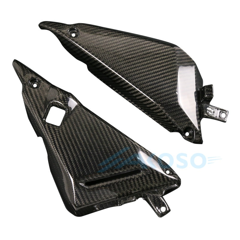 AKOSO 2017+ Kawasaki Ninja 650 Z650 Carbon Fiber Frame Under Seat Covers