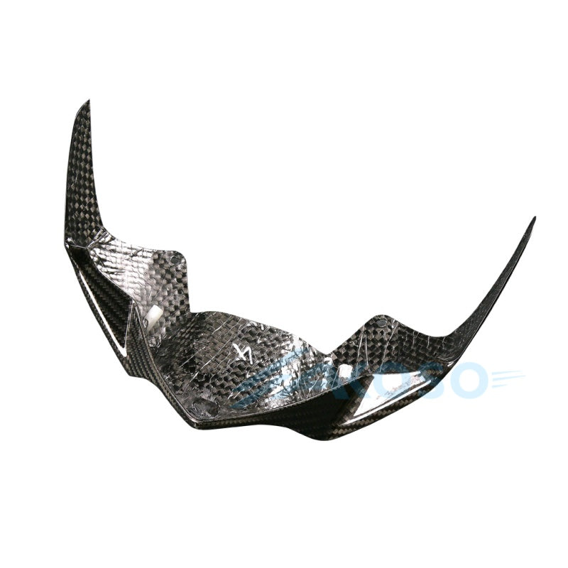 AKOSO 2017-2019 Kawasaki Z900 Carbon Fiber Motorcycle Front Beak Nose Cone Extension Fairing