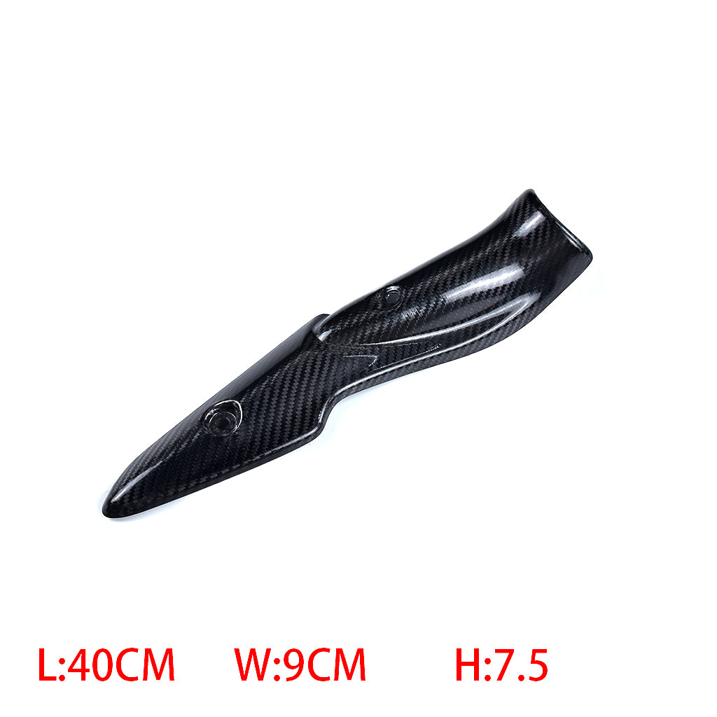 AKOSO 2017-2019 Kawasaki Z900 Couvercle de protection thermique du système d'échappement de moto en fibre de carbone