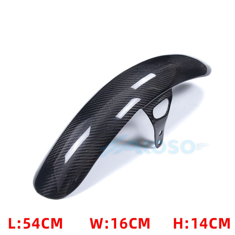 AKOSO Carbon Fiber Front Fender For Harley Davidson Dyna Street Bob Low Rider FXDC FXDLS 2007-2017