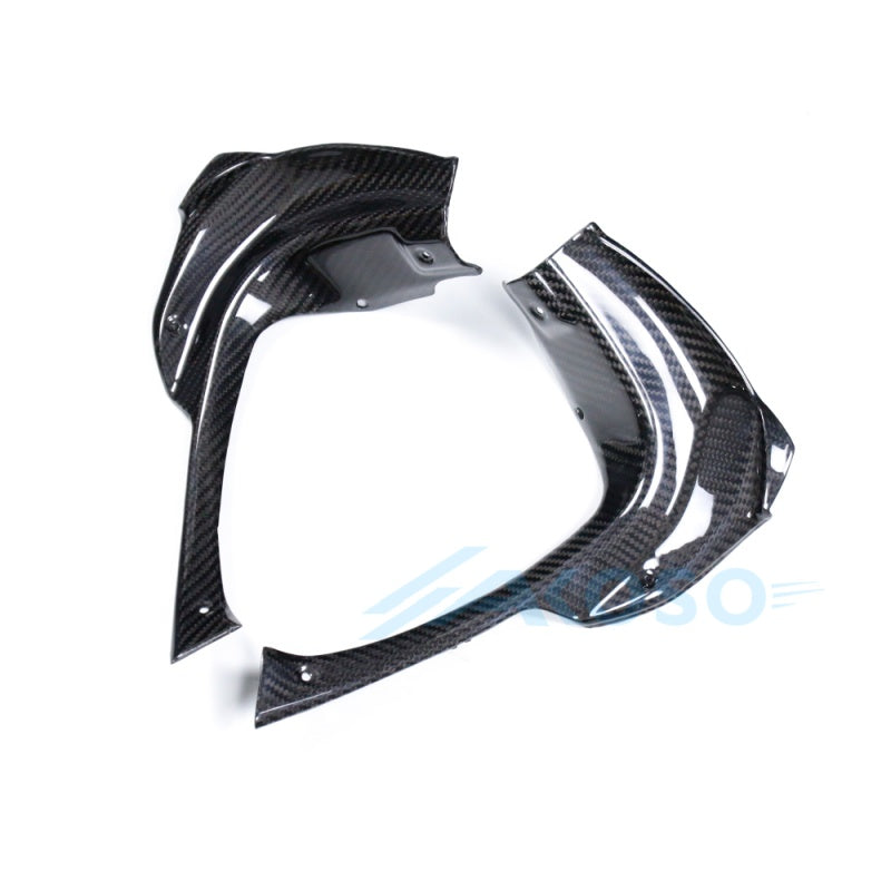 AKOSO 2021-2024 Aprilia RSV4 Carbon Fiber Dash Side Panels Covers Front Lining Fairing