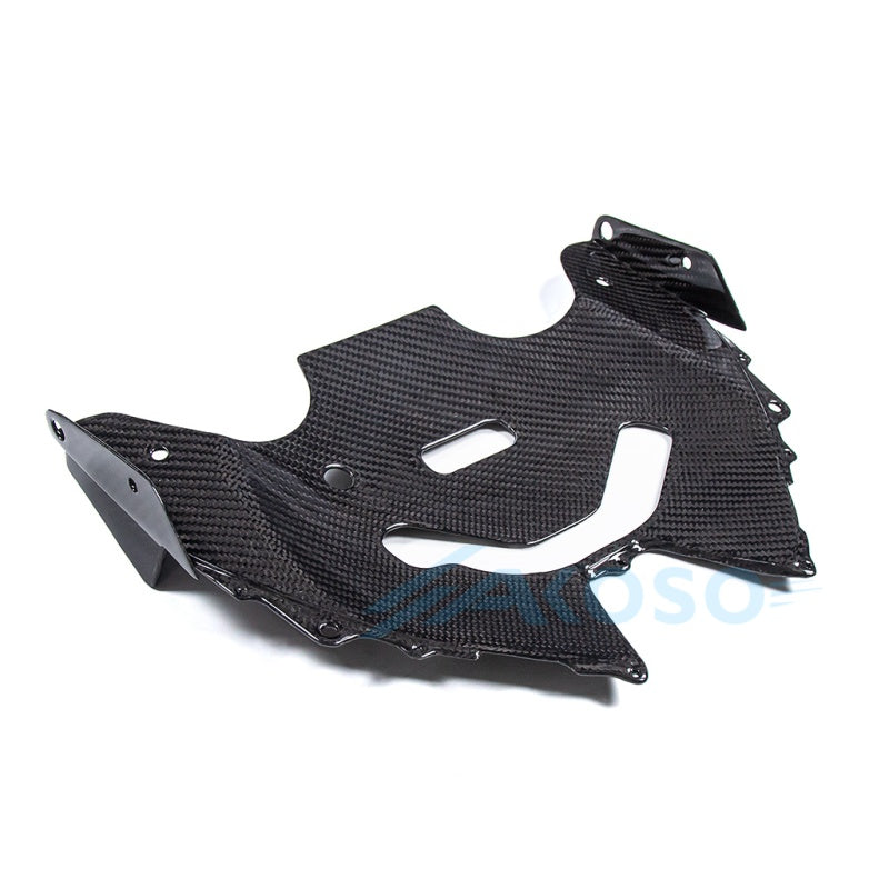AKOSO 2015+ Kawasaki Ninja H2 H2R Real Carbon Fiber Cockpit Cover Under Front Fairing