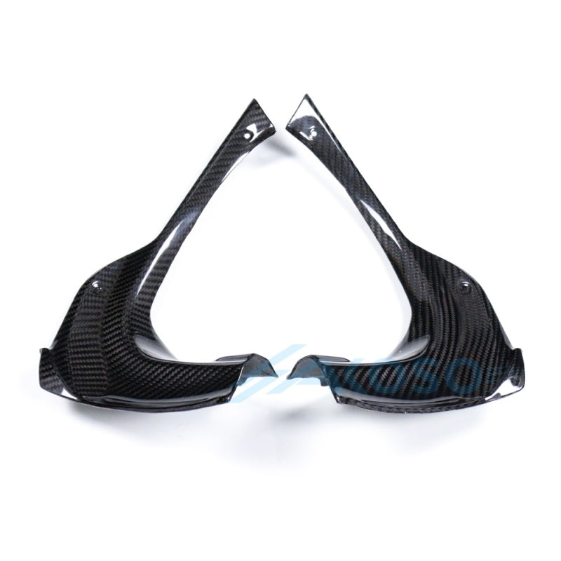 AKOSO 2021-2024 Aprilia RSV4 Carbon Fiber Dash Side Panels Covers Front Lining Fairing