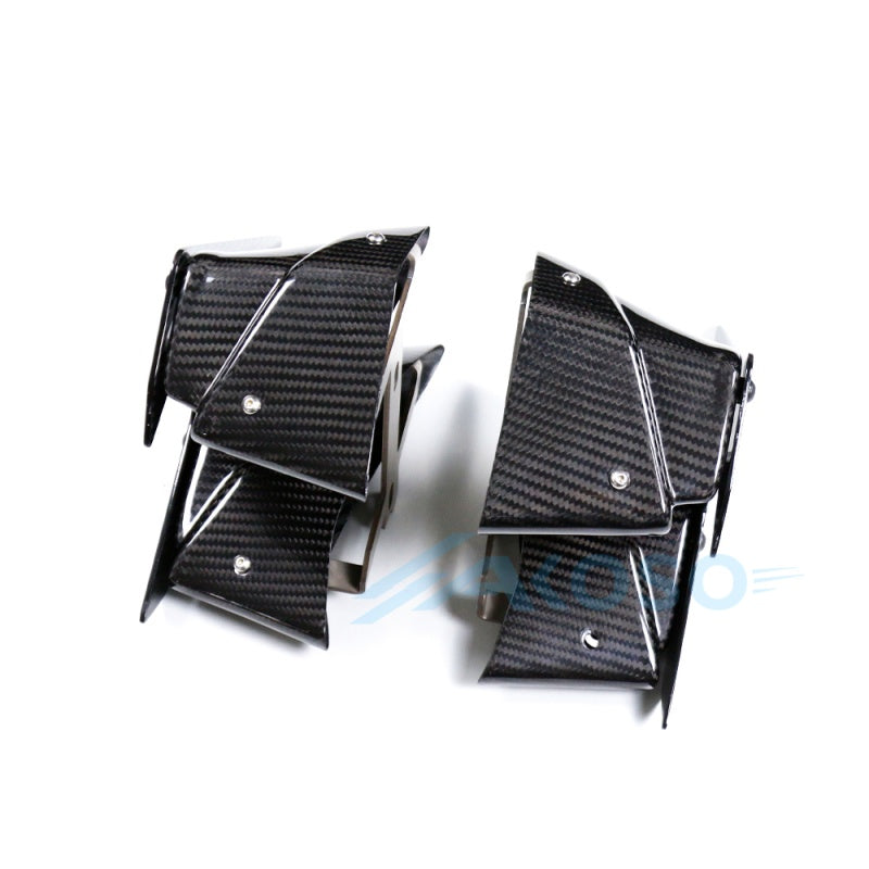 AKOSO Kawasaki Z H2 2021-2024 Carbon Fiber Winglet Aerodynamic Wing Spoiler Air Deflector