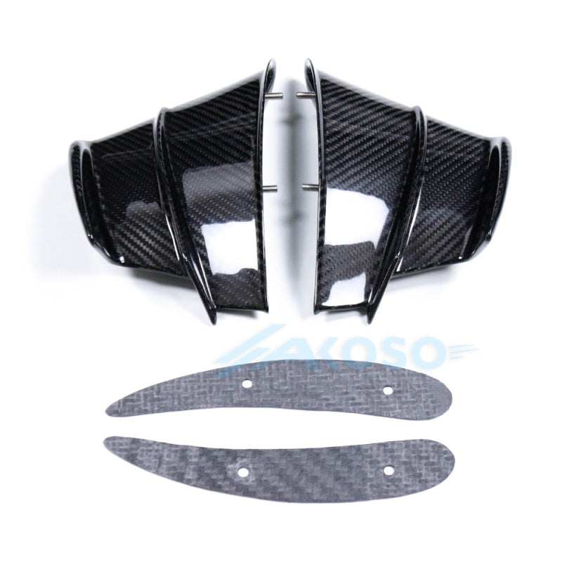 AKOSO 2020-2021 Ducati Panigale V4 V4S V4R Carbon Fiber Winglets Fixed Wind Wing Fairing