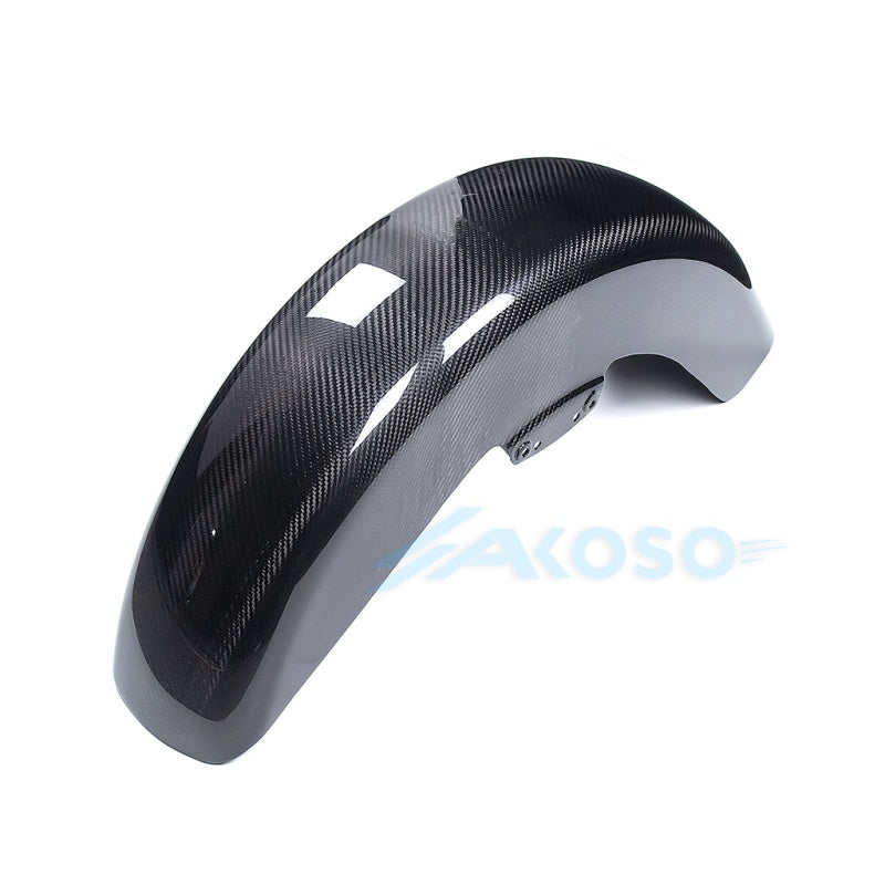 AKOSO Carbon Fiber Front Fender Hugger for Harley Davidson Touring Street Glide Road King Road Glide 2014-2024