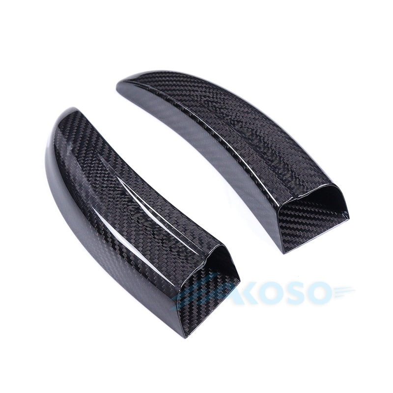 AKOSO Universal Carbon Fiber Motorcycle Brake Disk Cooler Air Duct for S1000RR R1 R6 MT09 MT10 H2 Panigale V2 V4