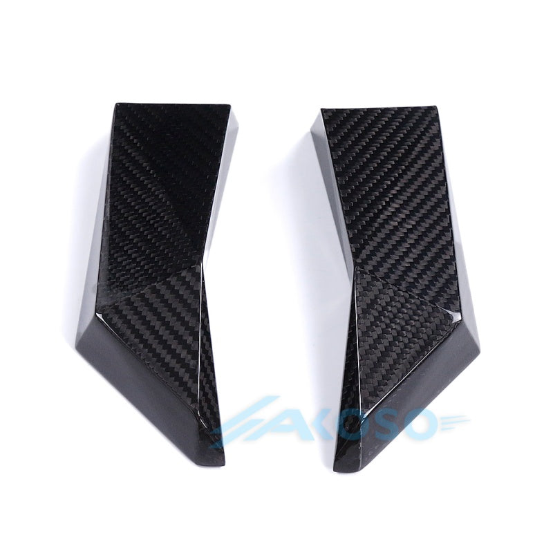 AKOSO Universal Carbon Fiber Motorcycle Brake Disk Cooler Air Duct for S1000RR M1000RR R1 R3 R6 ZX6R Hayabusa