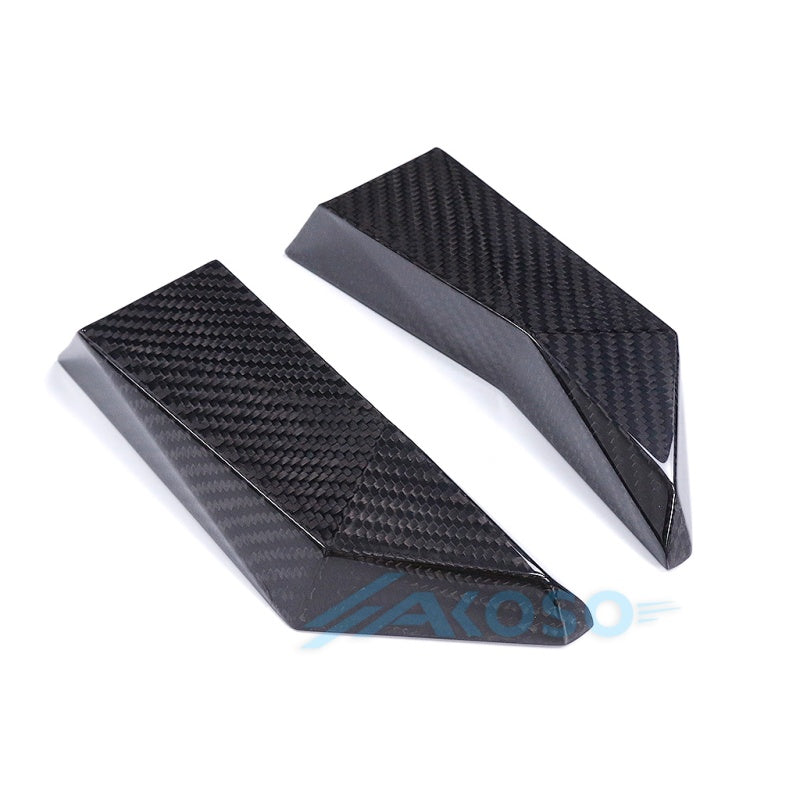 AKOSO Universal Carbon Fiber Motorcycle Brake Disk Cooler Air Duct for S1000RR M1000RR R1 R3 R6 ZX6R Hayabusa