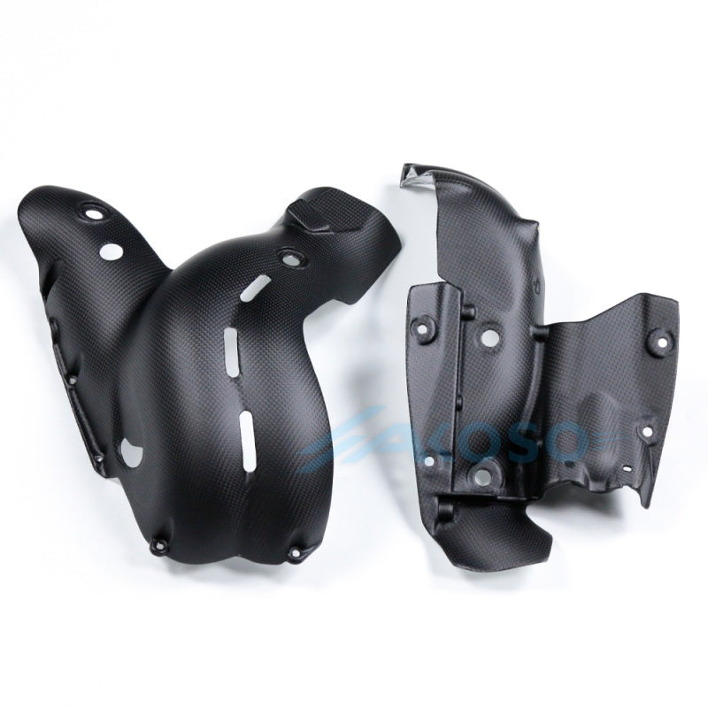 AKOSO 2018-2020 Ducati Panigale V4 V4S V4R Carbon Fiber Exhaust Cover (EURO4 Models)