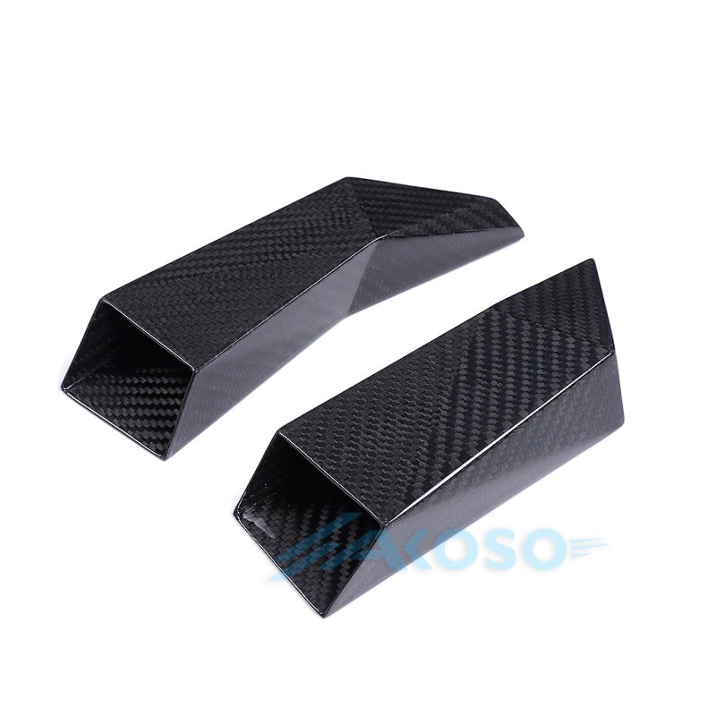 AKOSO Universal Carbon Fiber Motorcycle Brake Disk Cooler Air Duct for S1000RR M1000RR R1 R3 R6 ZX6R Hayabusa