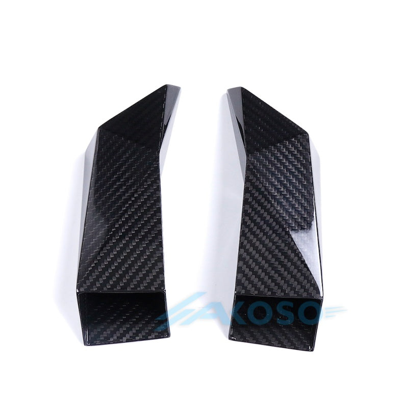 AKOSO Universal Carbon Fiber Motorcycle Brake Disk Cooler Air Duct for S1000RR M1000RR R1 R3 R6 ZX6R Hayabusa