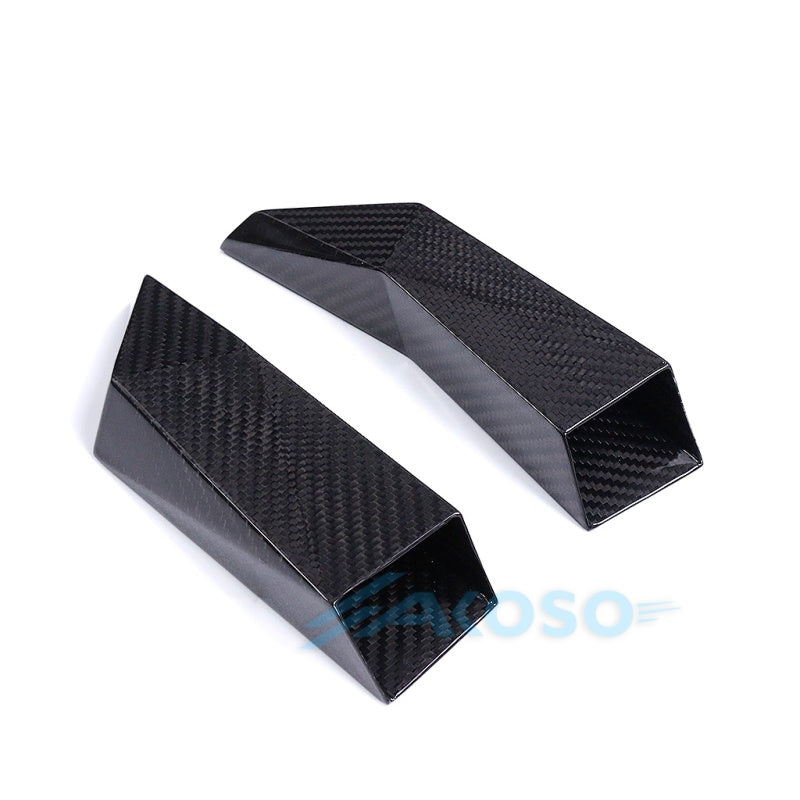 AKOSO Universal Carbon Fiber Motorcycle Brake Disk Cooler Air Duct for S1000RR M1000RR R1 R3 R6 ZX6R Hayabusa