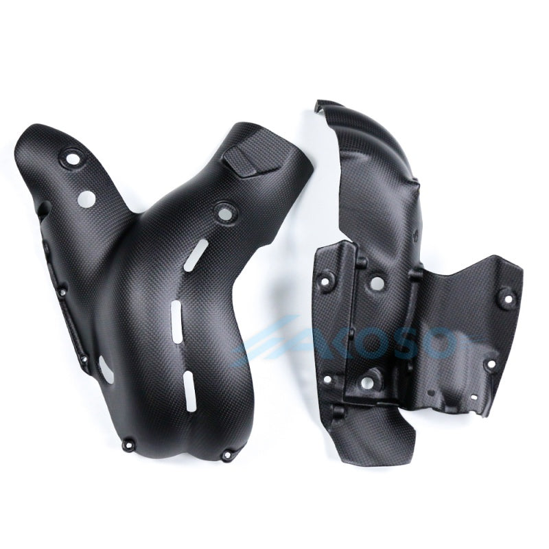 AKOSO 2018-2020 Ducati Panigale V4 V4S V4R Carbon Fiber Exhaust Cover (EURO4 Models)