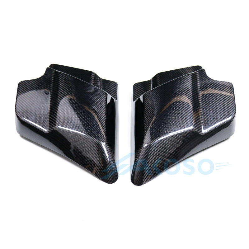 AKOSO Carbon Fiber Side Battery Covers for Harley Davidson Touring Bikes 2009-2023