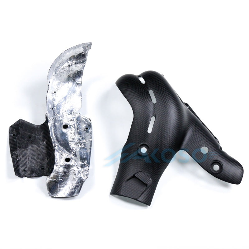 AKOSO 2018-2020 Ducati Panigale V4 V4S V4R Carbon Fiber Exhaust Cover (EURO4 Models)
