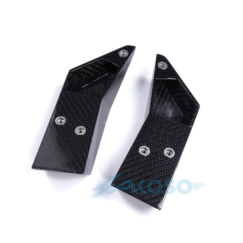 AKOSO Universal Carbon Fiber Motorcycle Brake Disk Cooler Air Duct for S1000RR M1000RR R1 R3 R6 ZX6R Hayabusa