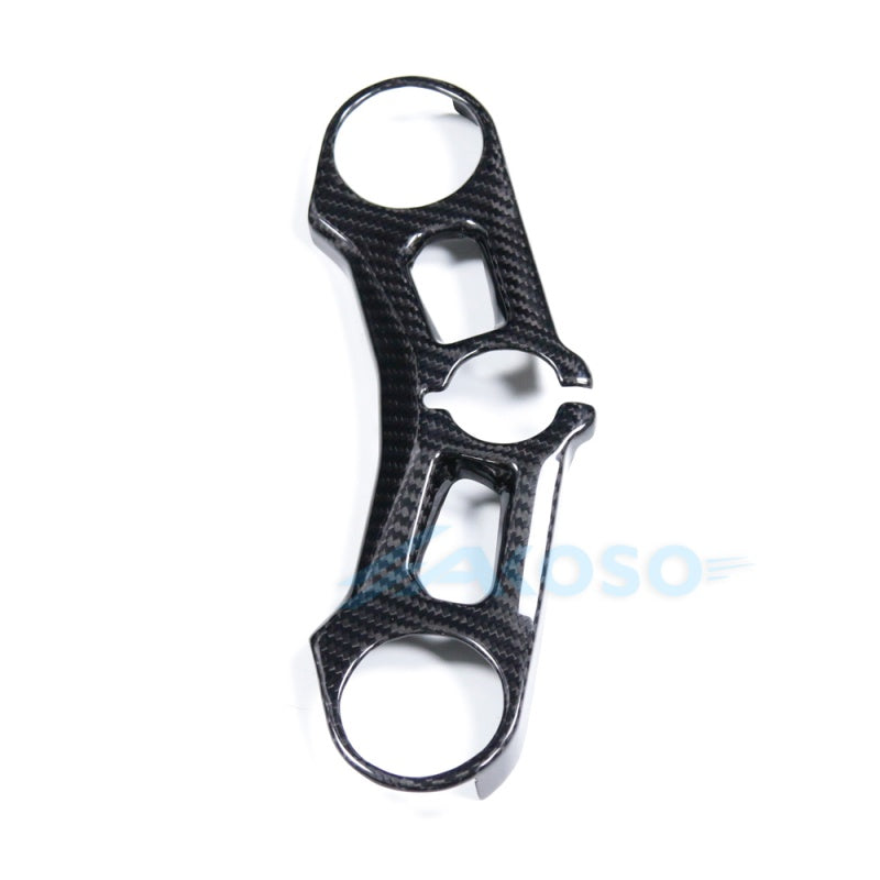 AKOSO 2018-2021 Ducati Panigale V4 V4S V4R Dry Carbon Fiber Upper Triple Clamp Cover