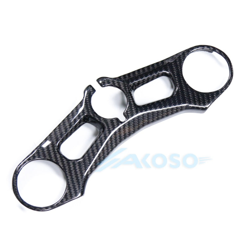 AKOSO 2018-2021 Ducati Panigale V4 V4S V4R Dry Carbon Fiber Upper Triple Clamp Cover