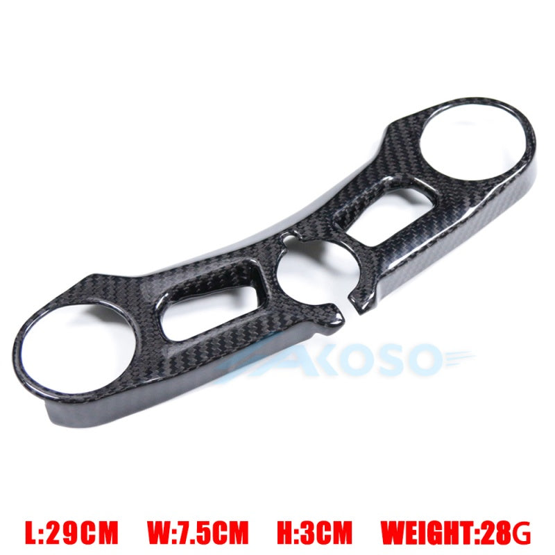 AKOSO 2018-2021 Ducati Panigale V4 V4S V4R Dry Carbon Fiber Upper Triple Clamp Cover