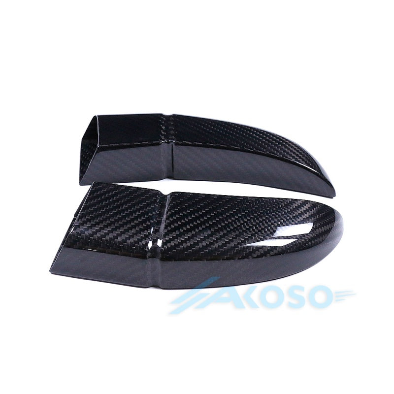 AKOSO Universal Carbon Fiber Motorcycle Brake Disk Cooler Air Duct for S1000RR CBR1000RR RS660 Panigale V4 MT07