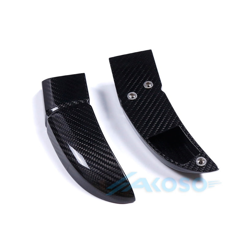 AKOSO Universal Carbon Fiber Motorcycle Brake Disk Cooler Air Duct for S1000RR CBR1000RR RS660 Panigale V4 MT07