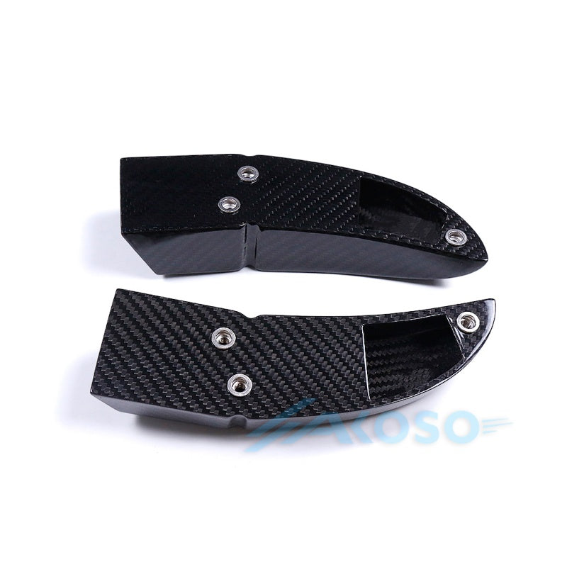 AKOSO Universal Carbon Fiber Motorcycle Brake Disk Cooler Air Duct for S1000RR CBR1000RR RS660 Panigale V4 MT07