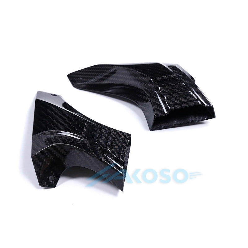AKOSO Universal Carbon Fiber Motorcycle Brake Disk Cooler Air Duct for S1000RR Hayabusa Gen3 GSXR1000 Ninja 500