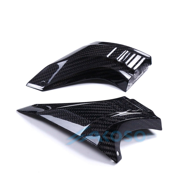 AKOSO Universal Carbon Fiber Motorcycle Brake Disk Cooler Air Duct for S1000RR Hayabusa Gen3 GSXR1000 Ninja 500