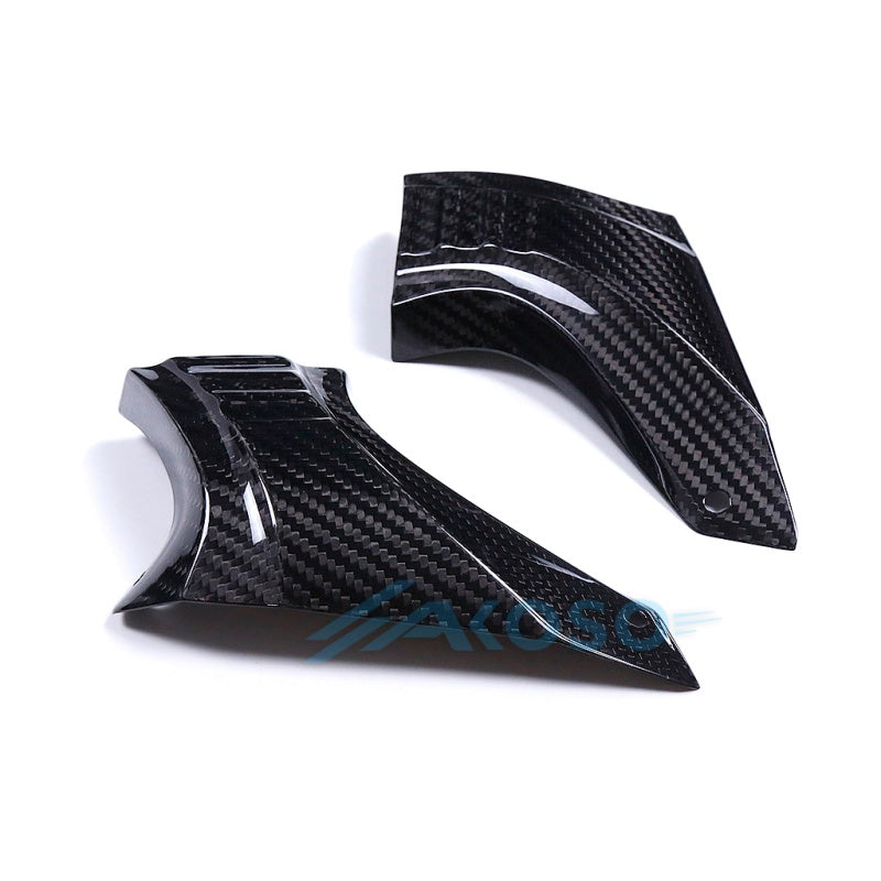 AKOSO Universal Carbon Fiber Motorcycle Brake Disk Cooler Air Duct for S1000RR Hayabusa Gen3 GSXR1000 Ninja 500
