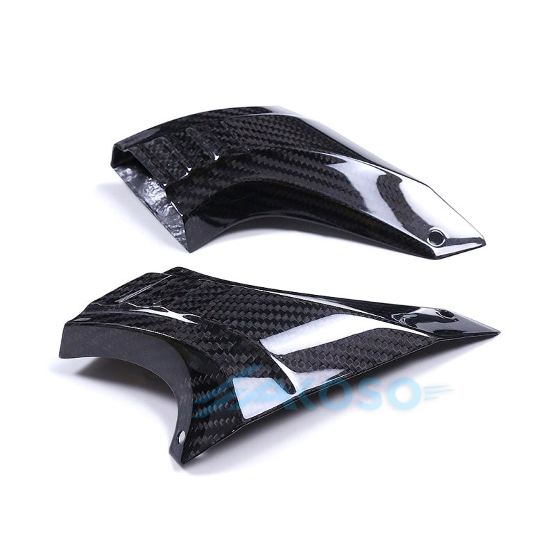 AKOSO Universal Carbon Fiber Motorcycle Brake Disk Cooler Air Duct for S1000RR Hayabusa Gen3 GSXR1000 Ninja 500