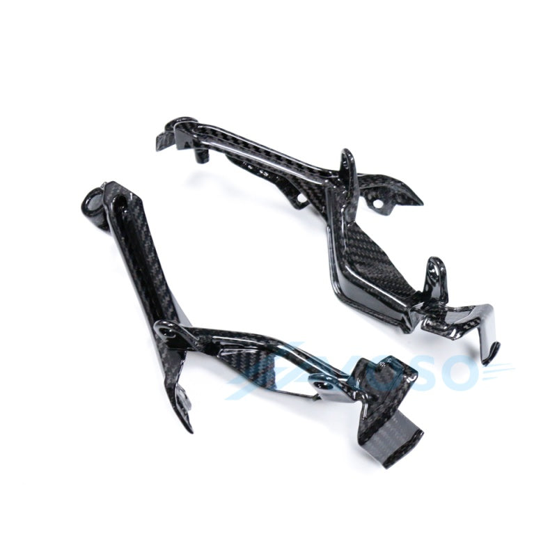 AKOSO 2017-2020 Yamaha MT09 FZ09 Carbon Fiber Upper Front Headlight Side Cover Brackets