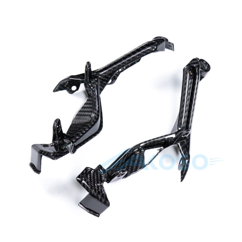 AKOSO 2017-2020 Yamaha MT09 FZ09 Carbon Fiber Upper Front Headlight Side Cover Brackets