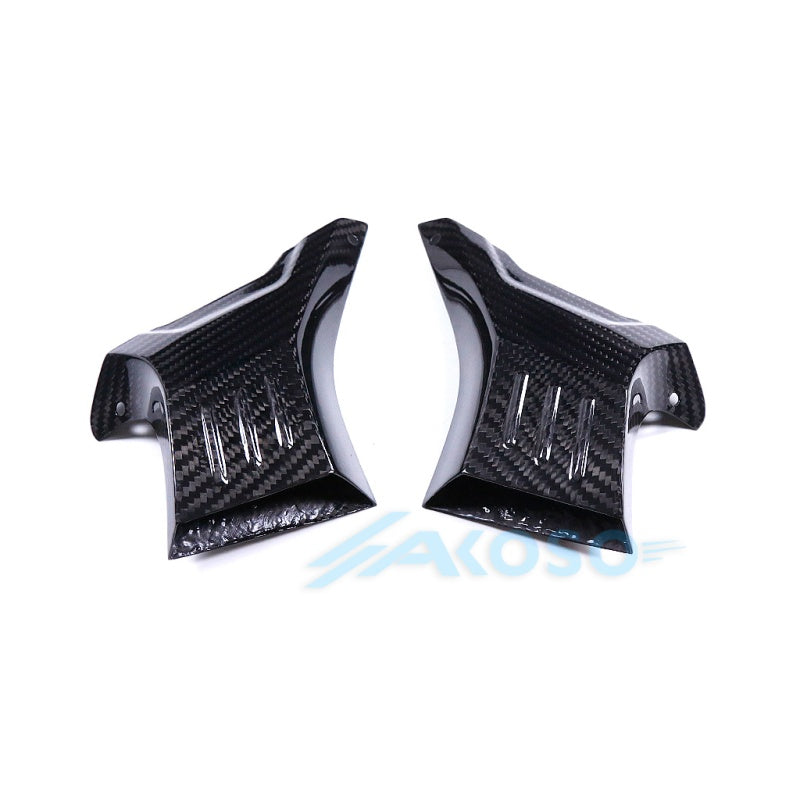 AKOSO Universal Carbon Fiber Motorcycle Brake Disk Cooler Air Duct for S1000RR Hayabusa Gen3 NInja H2 CBR650R