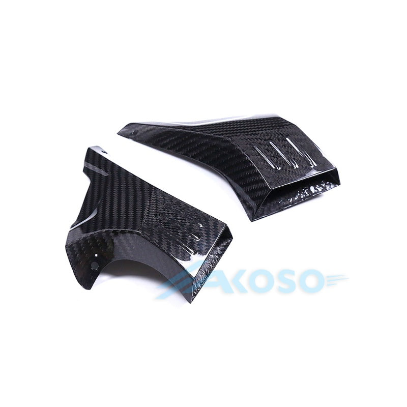 AKOSO Universal Carbon Fiber Motorcycle Brake Disk Cooler Air Duct for S1000RR Hayabusa Gen3 NInja H2 CBR650R