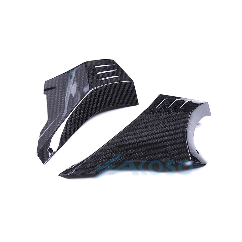 AKOSO Universal Carbon Fiber Motorcycle Brake Disk Cooler Air Duct for S1000RR Hayabusa Gen3 NInja H2 CBR650R