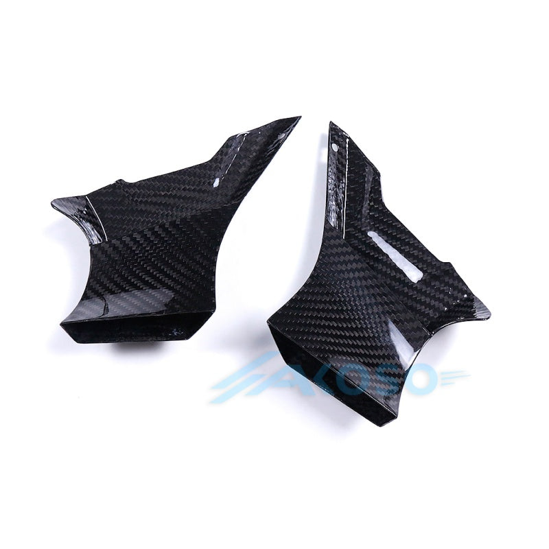 AKOSO Universal Carbon Fiber Motorcycle Brake Disk Cooler Air Duct for S1000RR Hayabusa Gen3 NInja H2 CBR650R