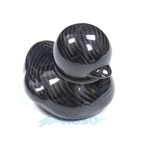 AKOSO Carbon Fiber Duck Ornament for Home Office Car Decor Modern Luxury Sculpture