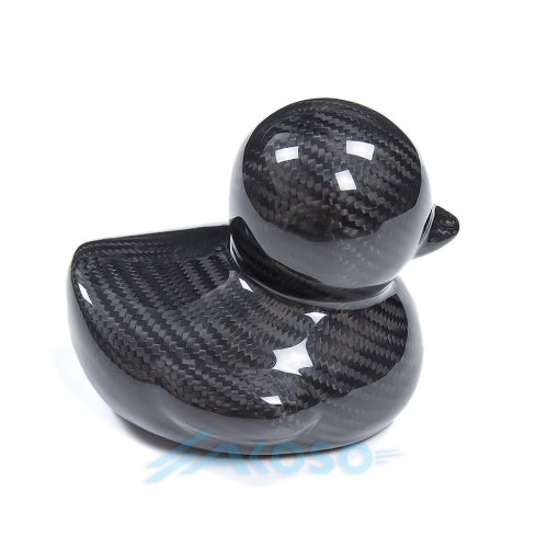 AKOSO Carbon Fiber Duck Ornament for Home Office Car Decor Modern Luxury Sculpture