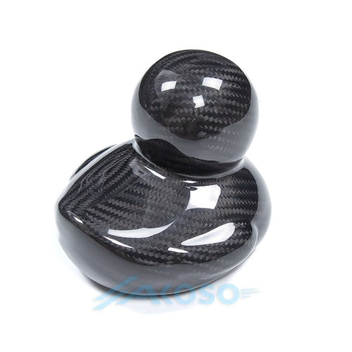 AKOSO Carbon Fiber Duck Ornament for Home Office Car Decor Modern Luxury Sculpture