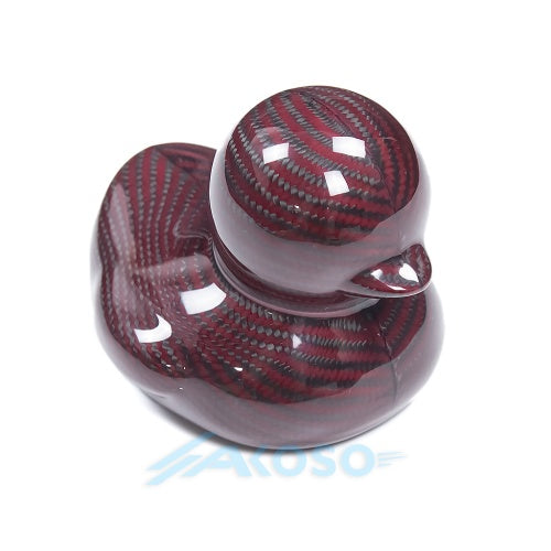 AKOSO Carbon Fiber Duck Ornament for Home Office Car Decor Modern Luxury Sculpture