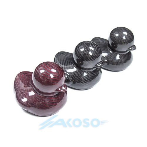 AKOSO Carbon Fiber Duck Ornament for Home Office Car Decor Modern Luxury Sculpture