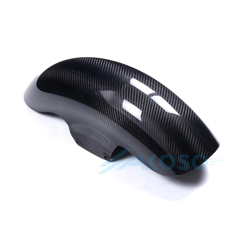 AKOSO Dry Carbon Fiber Chopped Short Front Fender Mudguard For Harley Touring 2024+ Road Glide Electra Glide Street Glide