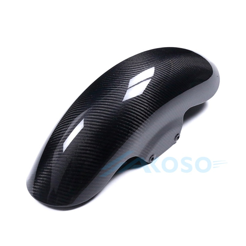 AKOSO Dry Carbon Fiber Chopped Short Front Fender Mudguard For Harley Touring 2024+ Road Glide Electra Glide Street Glide
