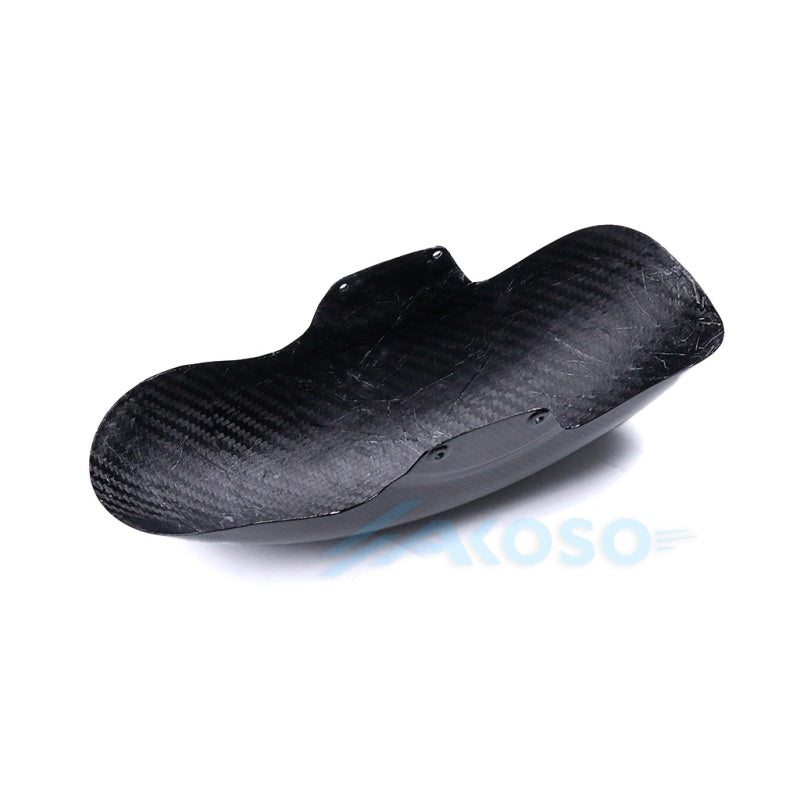 AKOSO Carbon Fiber Shorter Front Fender Hugger for Harley Touring 2009-2023 Models