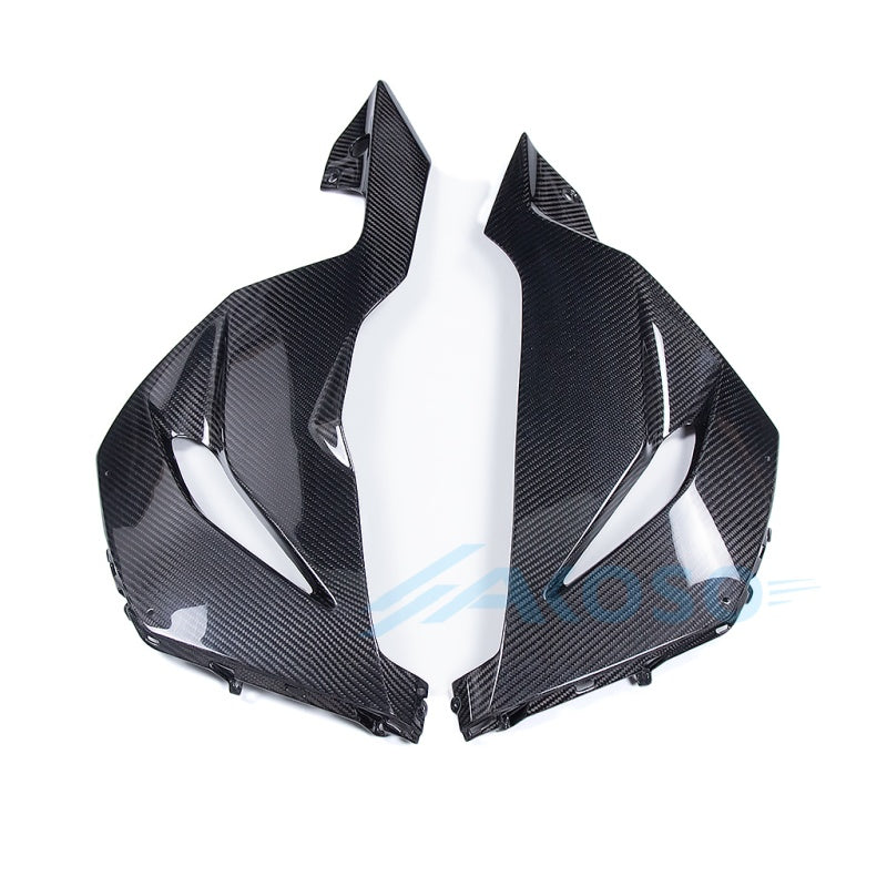 AKOSO 2019-2023 Kawasaki Ninja ZX-6R 636 Carbon Fiber Lower Side Panels
