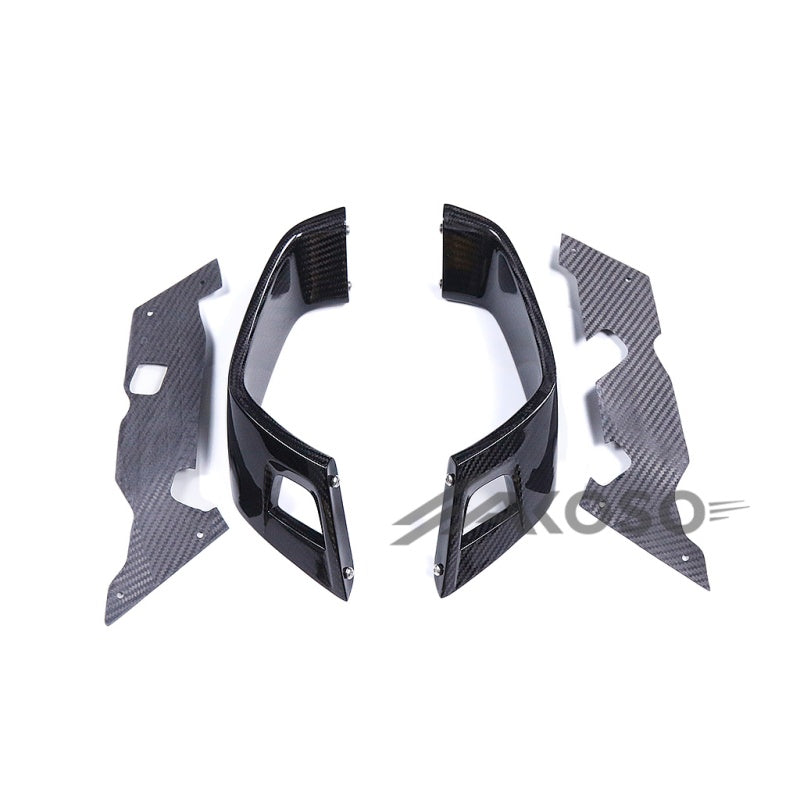 AKOSO 2021-2024 Kawasaki ZX10R ZX-10R Full Carbon Fiber Winglet Spoiler Aerodynamic Fairing Wing Kit