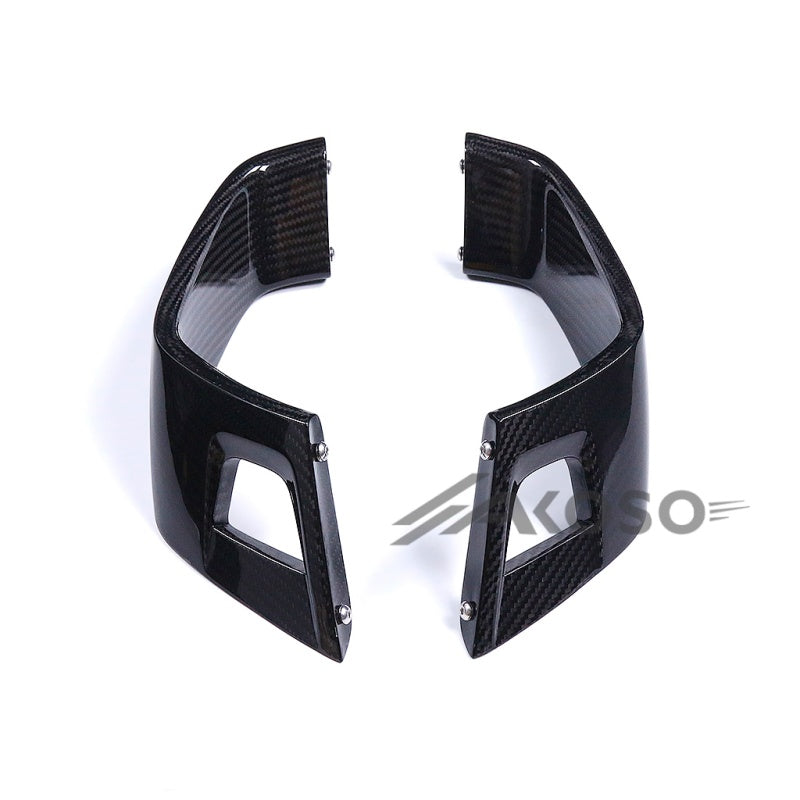 AKOSO 2021-2024 Kawasaki ZX10R ZX-10R Full Carbon Fiber Winglet Spoiler Aerodynamic Fairing Wing Kit