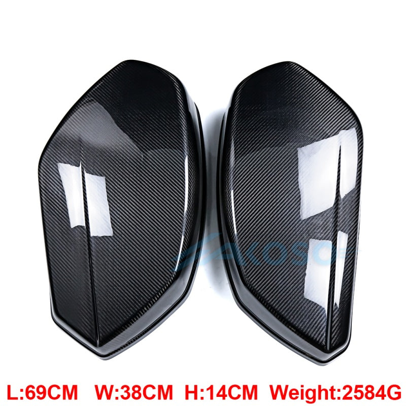 AKOSO Carbon Fiber Saddlebag Covers for Harley Davidson Softail Low Rider S ST 2022-2025