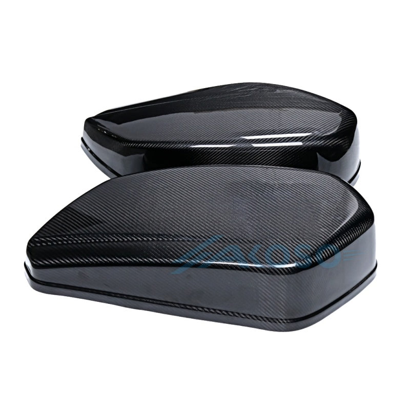 AKOSO Carbon Fiber Saddlebag Covers for Harley Davidson Softail Low Rider S ST 2022-2025